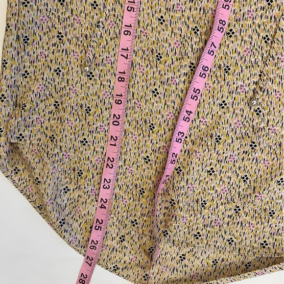 Veronica Beard || Antonette Blouse Floral Silk Top Ruffle Puff Sleeve Ivory 2 - Picture 7 of 10